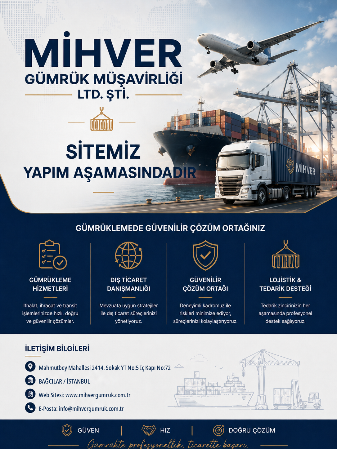 Mihver Gümrük Müşavirliği tanıtım görseli
